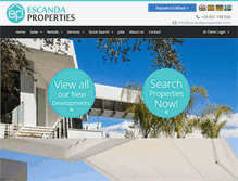 Tablet Screenshot of escandaproperties.com